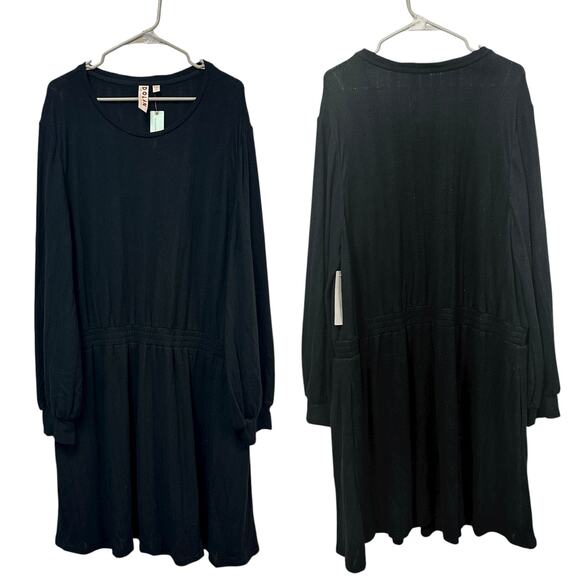 Anthropologie NWT Black Dolan Cressida Sweater Dress Long Sleeve 3X Fall Casual - Picture 1 of 9